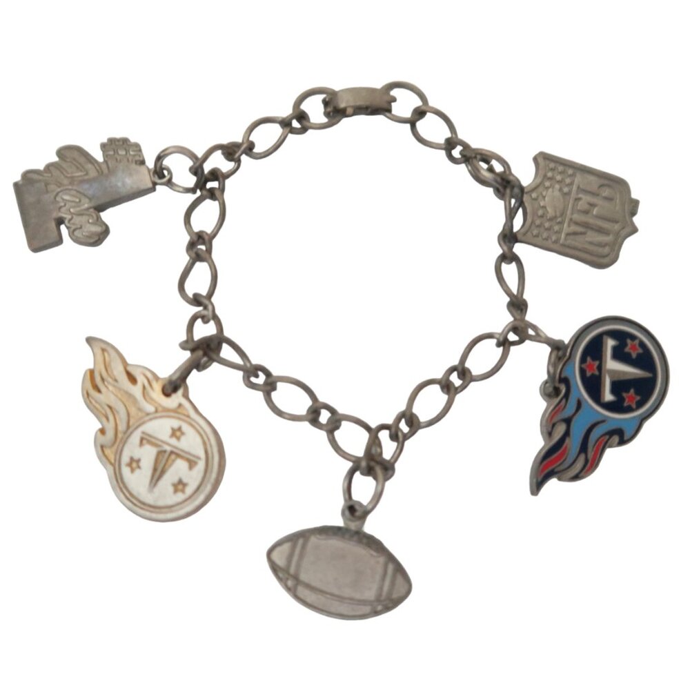 vtg TENNESSEE TITANS NFL charm bracelet